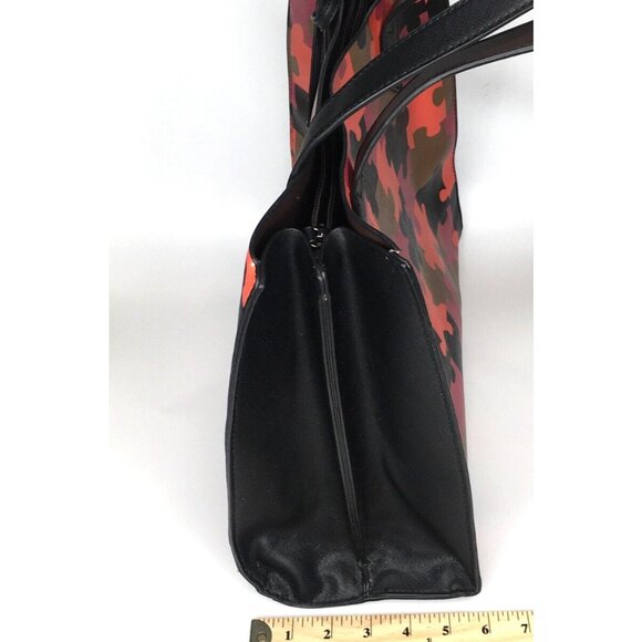 Sondra Roberts Squared Large Colorful Faux Leather Shoulder Bag Tote - Picture 14 of 16